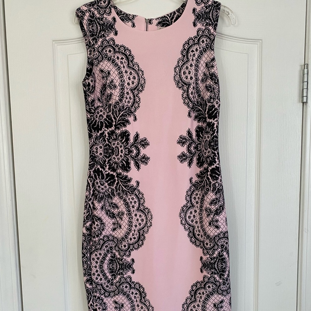 Pink and black dress size 4
